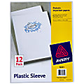 Avery® Plastic Document Sleeves, 8 1/2" x 11", Holds Up To 20 Sheets, Clear, Pack Of 12 1 thumbnail image