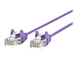 Belkin Cat.6 UTP Patch Network Cable - 1 ft Category 6 Network Cable for Network Device - First End: 1 x RJ-45 Network - Male - Second End: 1 x RJ-45 Network - Male - Patch Cable - 28 AWG - Purple