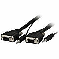 Comprehensive HR Pro - VGA cable - HD-15 (VGA), mini-phone stereo 3.5 mm (M) to HD-15 (VGA), mini-phone stereo 3.5 mm (M) - VGA15PP50HRA 1 thumbnail image