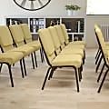 Flash Furniture HERCULES Series Stacking Church Chair, Beige/Goldvein