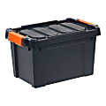 Iris® Remington Heavy Duty Store-It-All Tote, 5 Gallon, Black 1 thumbnail image