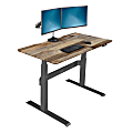 VARIDESK ProDesk 48"W Electric Height-Adjustable Desk, Reclaimed Wood