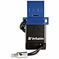Verbatim Store 'n' Go Dual USB 3.2 Gen 1 Flash Drive For USB-C™ Devices, 16GB, Blue 1 thumbnail image