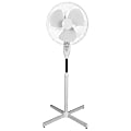 Optimus 16" Adjustable Oscillating Stand Fan, White