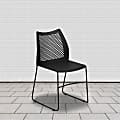 Flash Furniture HERCULES Series Stack Chairs, Black, Set Of 5 Chairs