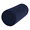 AllSett Health® Ergonomic Bamboo Rayon Cylinder Bolster Foam Pillow, 5-1/8”H x 5-1/8”W x 12-13/16”D, Navy Blue 1 thumbnail image
