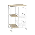 Linon Tormey Small Kitchen Cart, 34-1/2"H x 22"W x 16"D, White 1 thumbnail image