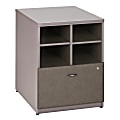 Bush Business Furniture Office Advantage 24"W Lateral 2-Drawer File Cabinet, Spectrum/Pewter, Premium Installation Service