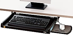 3M™ Underdesk Adjustable Keyboard Drawer With Wrist Rest, Black