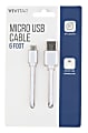 Vivitar USB-A To Micro USB Cable, 6', White, NIL5006-WHT-STK-24 1 thumbnail image