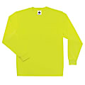 Ergodyne GloWear 8091 Non-Certified Long-Sleeve T-Shirt, 2X, Lime