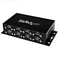 StarTech.com USB to Serial Adapter Hub - 8 Port - Industrial - Wall Mount - Din Rail - COM Port Retention - FTDI USB to RS232 1 thumbnail image
