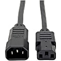 Eaton Tripp Lite Series PDU Power Cord, C13 to C14 - 10A, 250V, 18 AWG, 10 ft. (3.05 m), Black - Power extension cable - P004010 1 thumbnail image