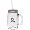 Mason Jar With Straw And Lid, 15 Oz 1 thumbnail image