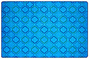 Carpets for Kids® Pixel Perfect Collection™ Mellow Morocco Activity Rug, 8’x 12’, Blue