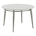 Office Star Brooklyn Round End Table, 20-1/4”H x 30”W x 30”D, Black/Brushed Nickel 1 thumbnail image