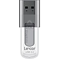 Lexar® JumpDrive® S55 USB 3.0 Flash Drive, 128GB, Gray 1 thumbnail image