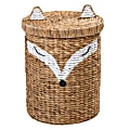 Honey Can Do Animal-Shaped Storage Baskets, Water Hyacinth Fox, Natural, Set Of 2 Baskets 1 thumbnail image