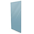 Ghent Aria Low-Profile Magnetic Glass Whiteboard, 72" x 48", Denim