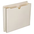 SKILCRAFT® Manila Double-Ply Tab Expanding File Jackets, 2" Expansion, Letter Size Paper, 8 1/2" x 11", 30% Recycled, Box Of 50