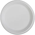 Genuine Joe Disposable Plates, 10" Diameter Plate, White, Pack Of 50