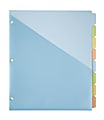 Office Depot® Brand Single-Pocket Write-On Dividers, 8 Tab, 8 1/2" x 11", Assorted Colors 1 thumbnail image