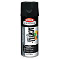 Krylon® Interior/Exterior Industrial Maintenance Paint, 12 Oz Aerosol Can, Semi-Flat Black