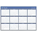 2024 AT-A-GLANCE® Vertical/Horizontal Reversible Erasable Yearly Wall Calendar, 48" x 32", Blue, January to December 2024, A1152 1 thumbnail image