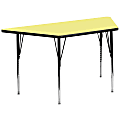 Flash Furniture Trapezoid Activity Table, 30-1/8" x 29", Yellow 1 thumbnail image