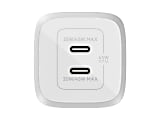 Belkin BoostCharge Pro Dual USB-C GaN Wall Charger with PPS 45W Laptop Chromebook Charging - Power Adapter - 45 W 1 thumbnail image