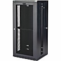 StarTech.com Wallmount Server Rack Cabinet - Hinged Enclosure - Wallmount Network Cabinet - 20 in. Deep - 26U - Wall-mount your server equipment flush against the wall with this 26U server rack - Shipped flat packed with a 1U shelf and 3 meter cable tie