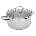 Henckels Clad H3 6-Quart Stainless Steel Dutch Oven With Lid, Silver 1 thumbnail image