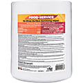 2XL No Rinse Food Service Sanitizing Wipes, 6” x 8”, White, 500 Sheets Per Roll 1 thumbnail image