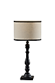 Adesso Zeek Table Lamp, 27-3/4”H, Cream Shade/Black Base 1 thumbnail image