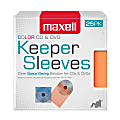 Maxell® CD/DVD Keepers, Assorted Colors, Pack Of 25