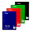 C-Line Wide Rule Spiral Notebooks, 8" x 10-1/2", 1 Subject, 70 Sheets, Assorted Colors, Case Of 24 Notebooks 1 thumbnail image