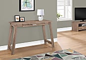 Monarch Specialties 42"W Computer Desk With Storage Drawer, Dark Taupe 1 thumbnail image
