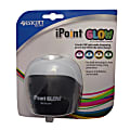 Westcott iPoint Glow Color-Changing Pencil Sharpener, 6-3/8"H x 3-3/8"W x 5-15/16"D