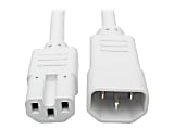 Eaton Tripp Lite Series Power Cord C14 to C15 - Heavy-Duty, 15A, 250V, 14 AWG, 3 ft. (0.91 m), White - P018003AWH 1 thumbnail image
