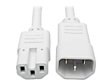 Eaton Tripp Lite Series Power Cord C14 to C15 - Heavy-Duty, 15A, 250V, 14 AWG, 3 ft. (0.91 m), White - Power cable - IEC 60320 C14 to IEC 60320 C15 - 250 V - 15 A - 3 ft - molded - white