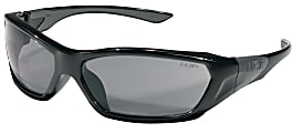 Crews ForceFlex Safety Glasses, Black Frame, Gray Lens 1 thumbnail image