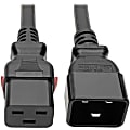 Eaton Tripp Lite Series Power Extension Cord, Locking C19 to C20 - Heavy-Duty, 20A, 100-250V, 12 AWG, 10 ft. (3.05 m), Black - P036L10 1 thumbnail image