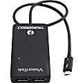 VisionTek Thunderbolt 3 to Dual DisplayPort Active Adapter(M/F) - Thunderbolt 3 to Dual DisplayPort Adapter - TB3 to 2x DP Adapter for Mac Windows UHD 4K (4096x2160) 60 Hz per monitor bus powered 1 thumbnail image
