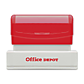 Custom Office Depot® Brand Pre-Inked Stamp, 9/16" x 2-13/16" Impression