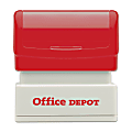 Custom Office Depot® Brand Pre-Inked Stamp, 9/16" x 1-13/16" Impression