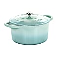 Crock-Pot® Artisan 7-Quart Cast Iron Dutch Oven, Aqua Blue