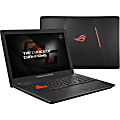 Asus ROG Strix GL553VD-DS71 15.6" Gaming Notebook - 1920 x 1080 - Core i7 i7-7700HQ - 16 GB RAM - 1 TB HDD - Neon Orange, Black - Windows 10 64-bit - NVIDIA GeForce GTX 1050 with 4 GB, Intel HD graphics 530 - Bluetooth