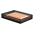 Mind Reader Metal Letter-Size Paper Tray, 2-1/4”H x 12-3/4”W x 9-3/4”D, Black, Total Qty 1 1 thumbnail image