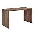 Eurostyle Abby 55"W Computer Desk, Walnut 1 thumbnail image