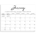 TF Publishing Large Monthly Desk Calendar, 17" x 22", Script, January To December 2022 1 thumbnail image